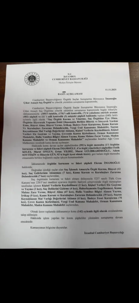 Son dakika.. İstanbul Cumhuriyet Başsavcısı Akın Gürlek açıklaması