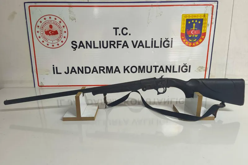 Şanlıurfa’da ruhsatsız silah operasyonu