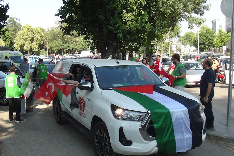 Gaziantepliler Gazze için konvoy oluşturdu