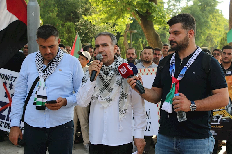 Şanlıurfa’da Filistin için destek çağrısı: Zulme karşı susmayacağız