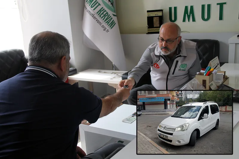 Diyarbakırlı hayırsever aracını Gazze