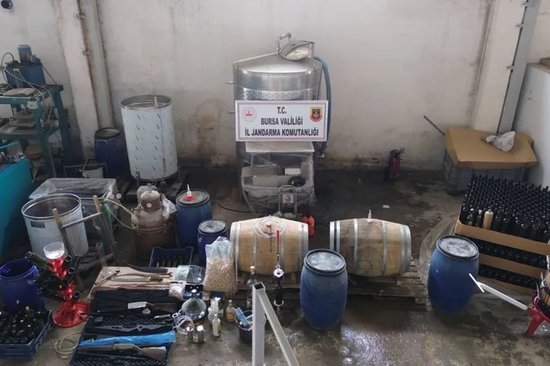 Bursa'da alkol üretimine yönelik operasyon