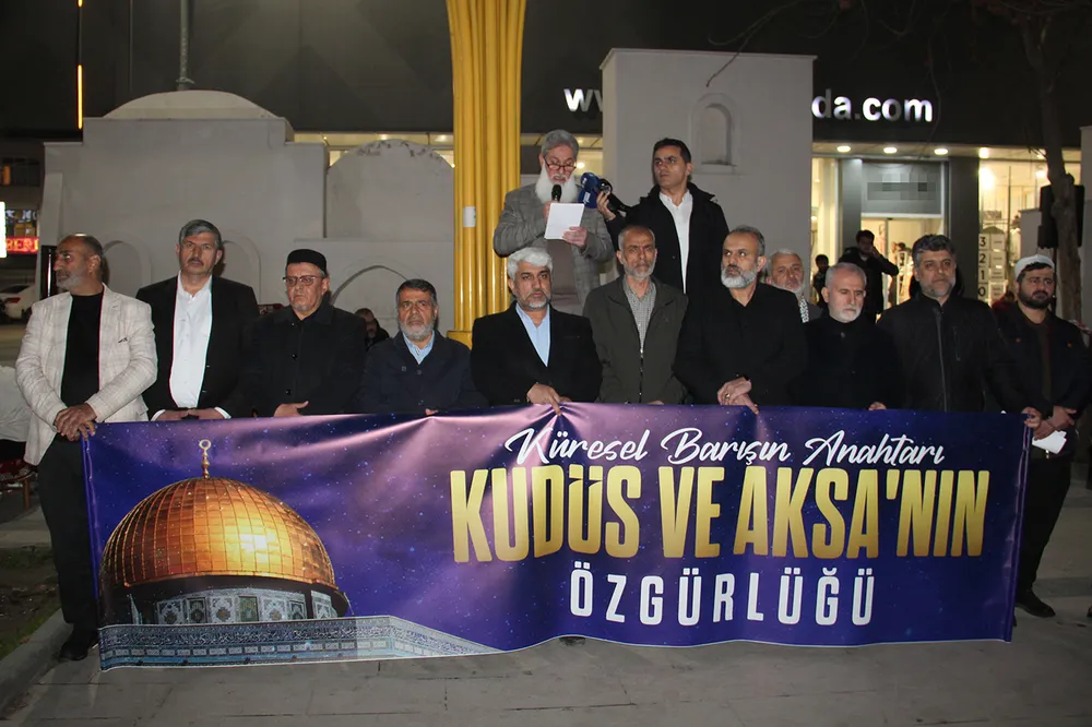 Batmanlılar Kudüs için tek ses oldu: Kudüs ve Aksa özgür olmalı