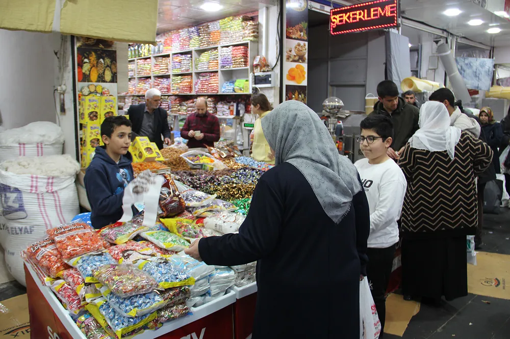 Batman'da bayram şekeri yoğunluğu