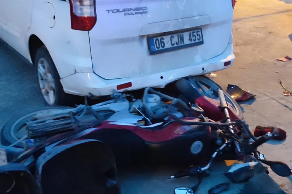 Mardin’de trafik kazası: Motosiklet sürücüsü ağır yaralandı