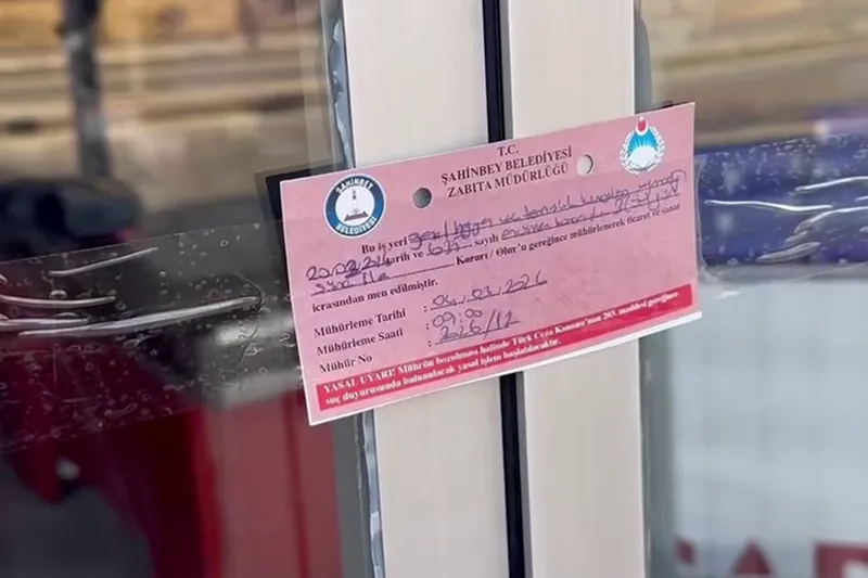 Gaziantep'te hijyen kurallarına uymayan iki iş yeri kapatıldı