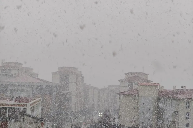 Şırnak'ta lapa lapa kar yağdı