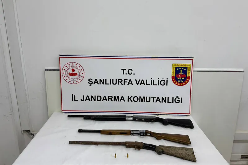 Şanlıurfa’da ruhsatsız silah operasyonu